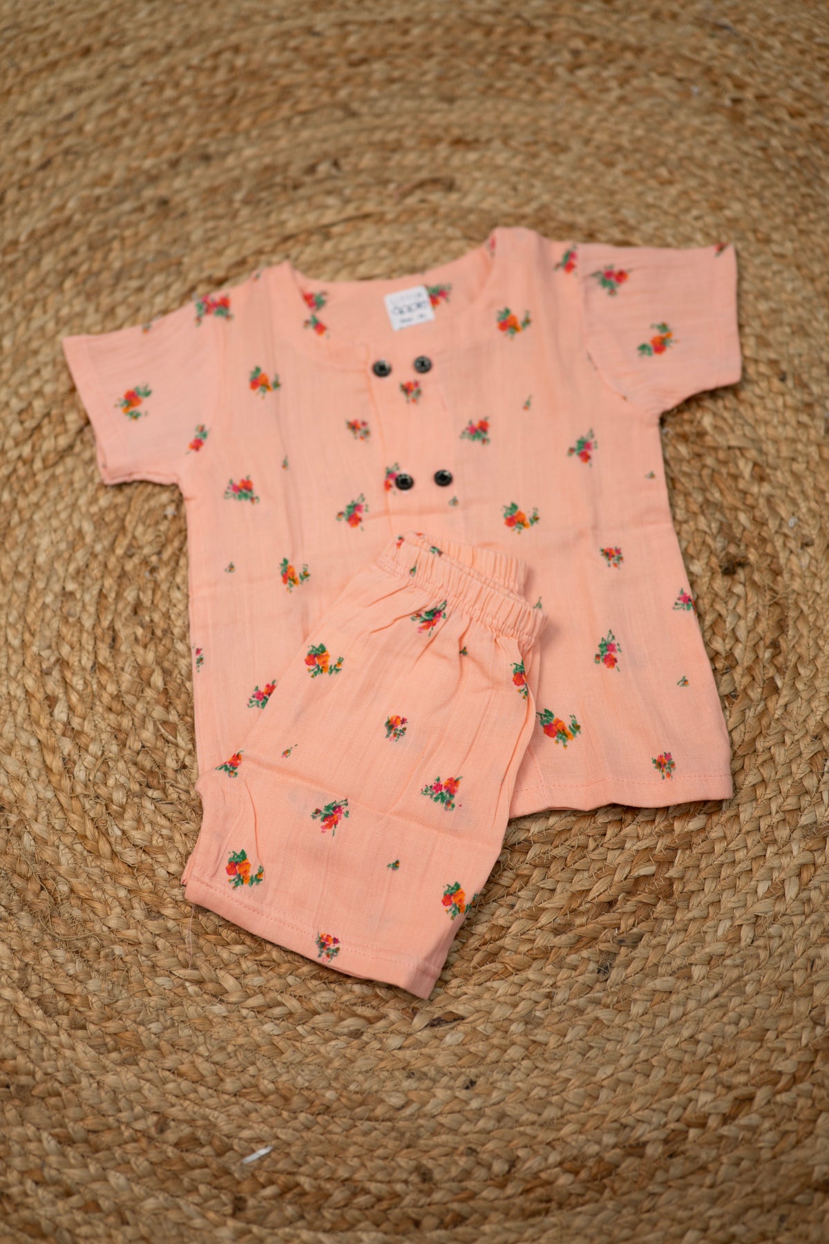 Girls shorts - Baby Bunny Print Shirt & Shorts Set pink color