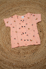 Girls shorts - Baby Bunny Print Shirt & Shorts Set pink color