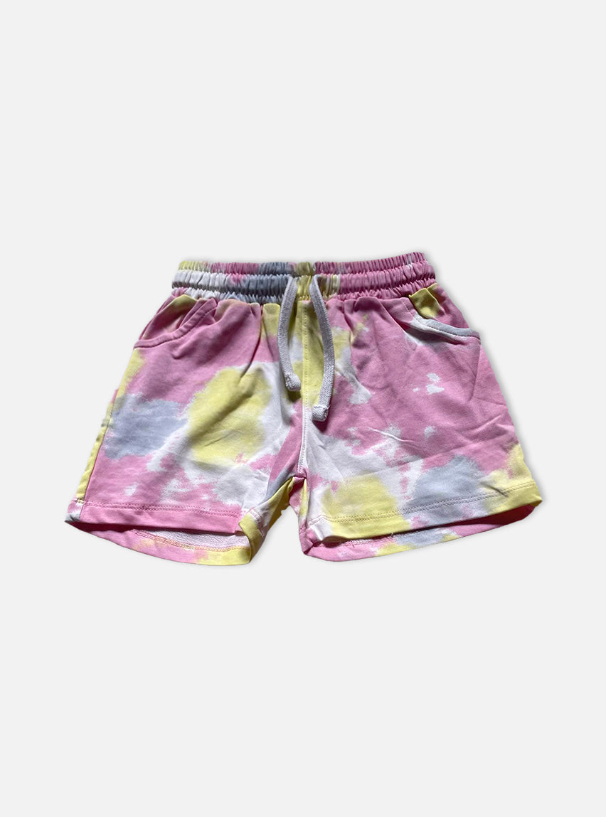Girls Shorts - Pink , Yellow & Violet mix