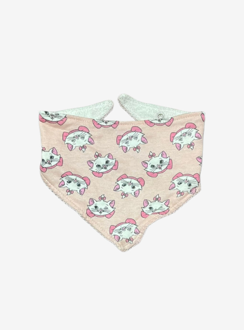 Baby Bib - Champagne Cute Cat