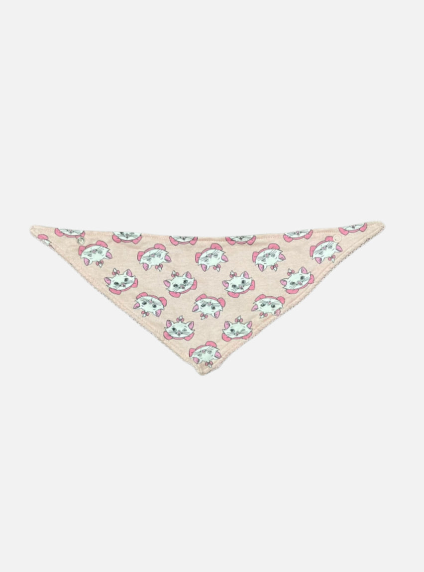 Baby Bib - Champagne Cute Cat