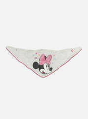 Baby Bib - Gray Minnie Star Heart