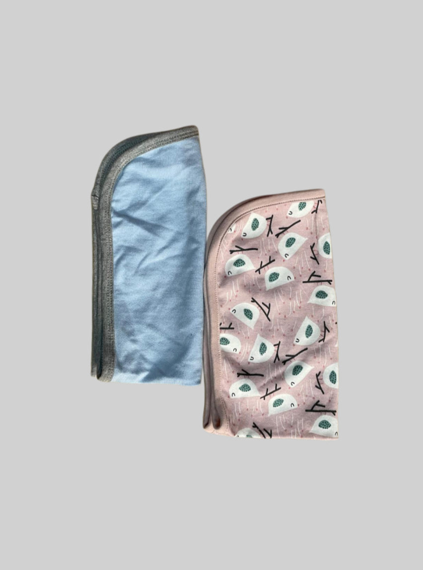 Baby Burp cloth - Pink Blue