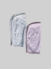 Baby Burp cloth - Sandal Pink Star