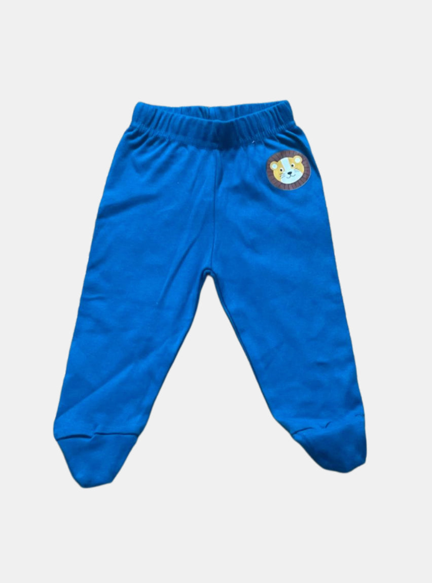 Baby Footed Pant - Blue Lion