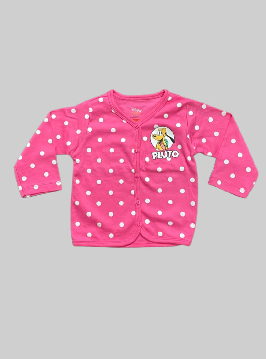 Baby Full Sleeve T-Shirt(9-12Months) - Pink Pluto
