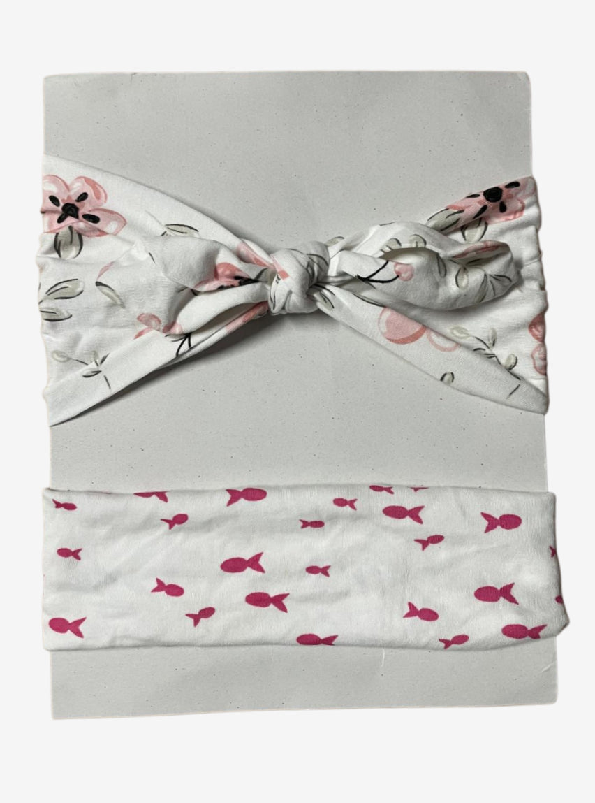 Baby Headband (Elastic) - Fish With Flower