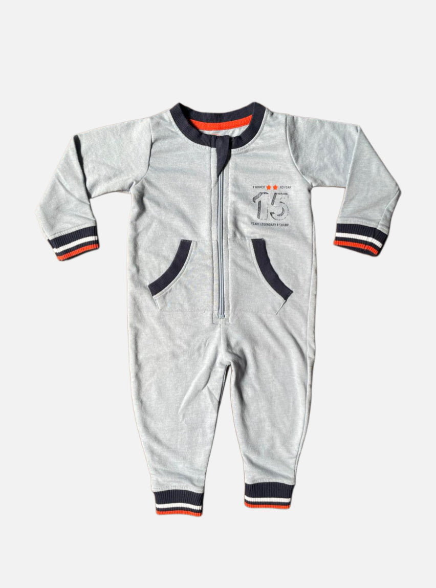 Baby Jumpsuit - Light Blue Winner
