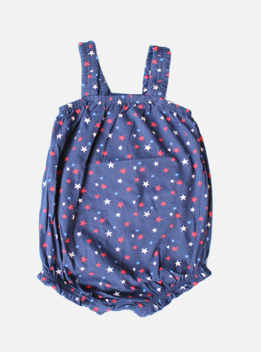Baby Romper - (18 - 24 Months) Navy Blue Multi Colour Star's