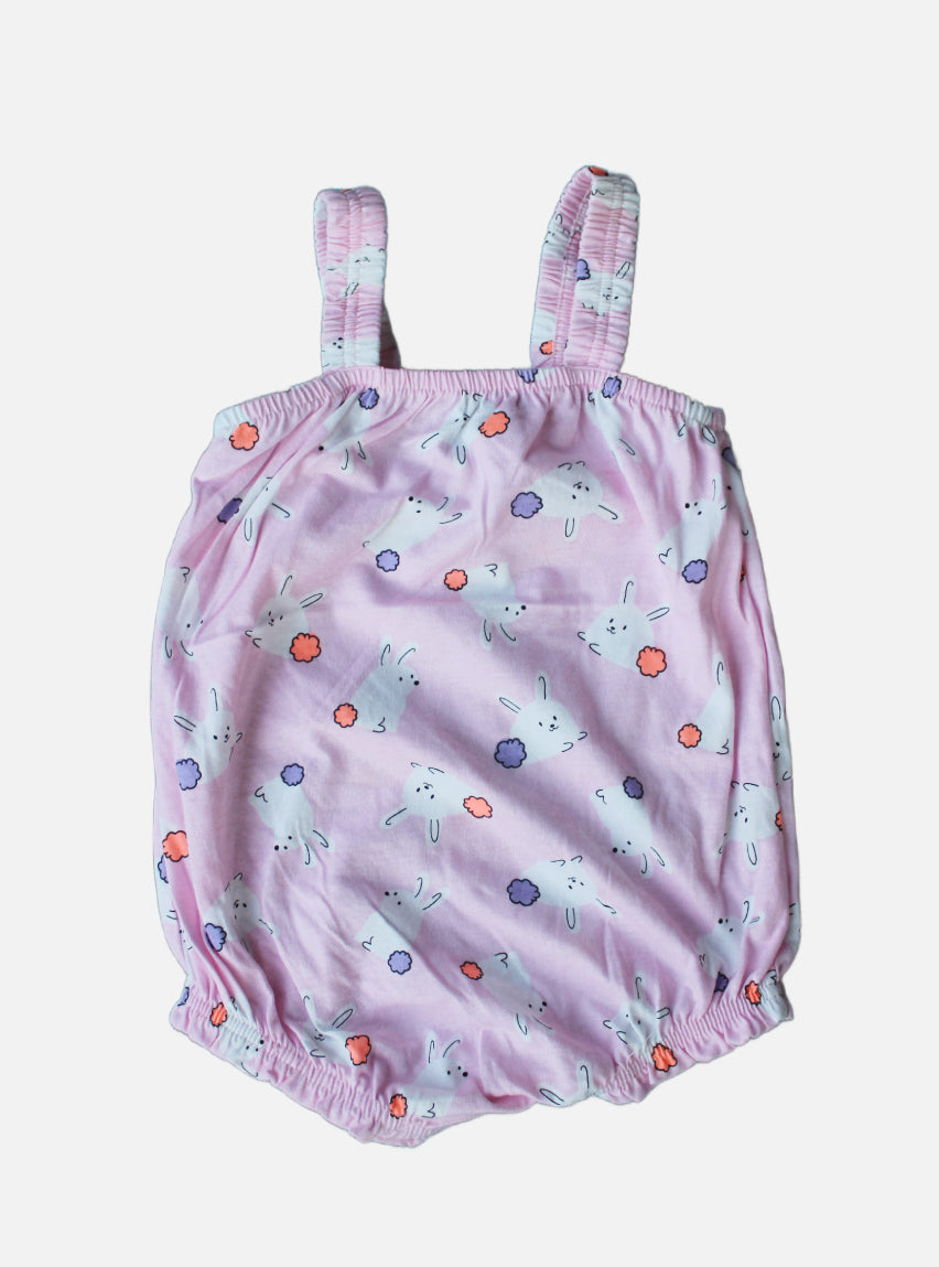 Baby Romper - Pink Rabbit