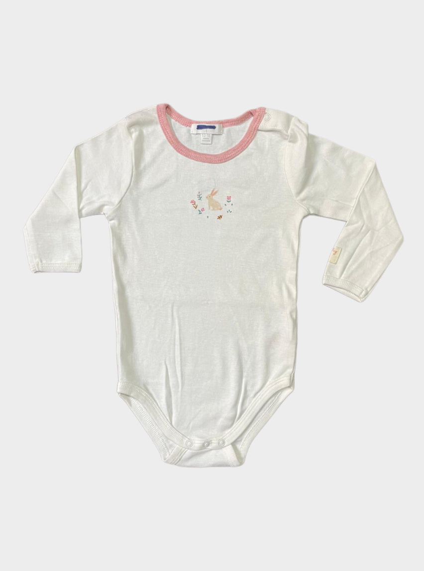 Baby Romper (12 - 18 Months) - White Rabbit