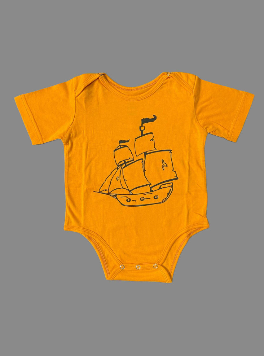 Baby Romper (18 - 24 Months) - Orange Ship