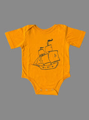 Baby Romper (18 - 24 Months) - Orange Ship