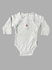 Baby Romper (3 - 6 Months) - Light Blue Strawberry