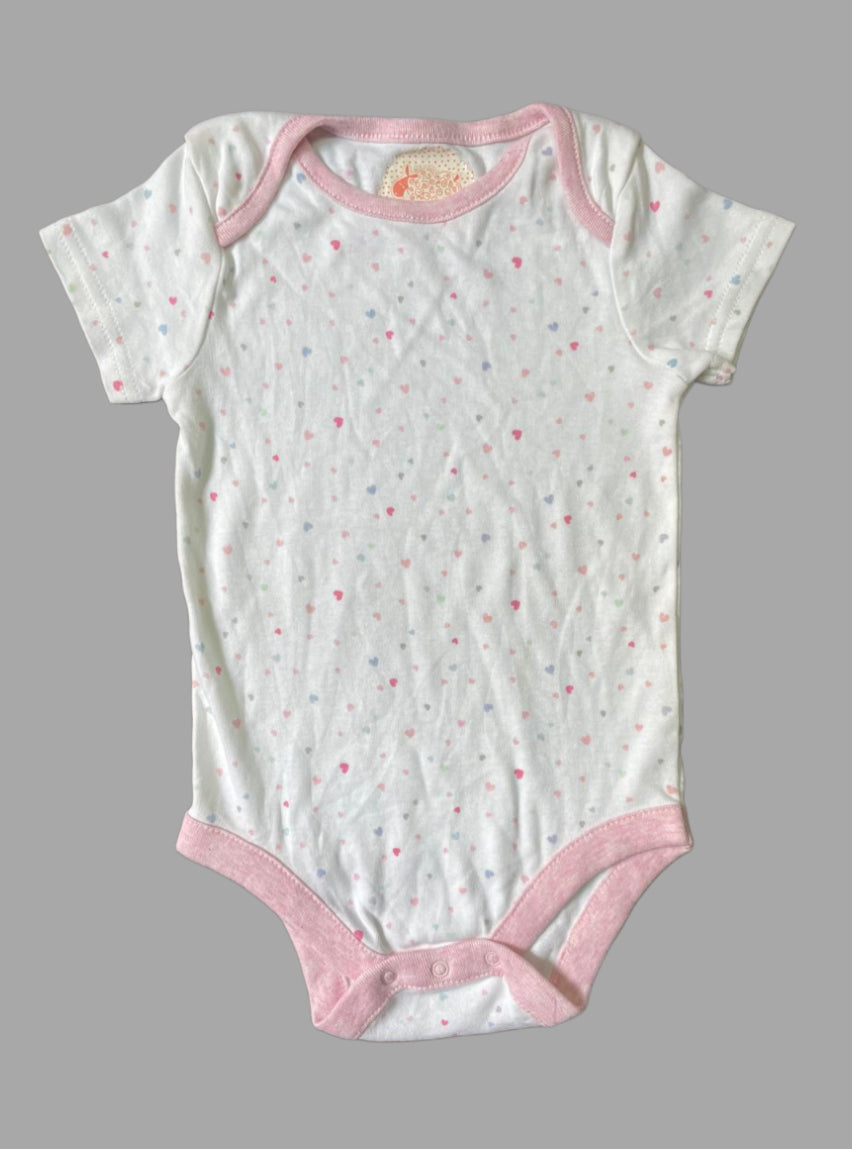 Baby Romper (6 - 9 Months) - Multi Colours Heart