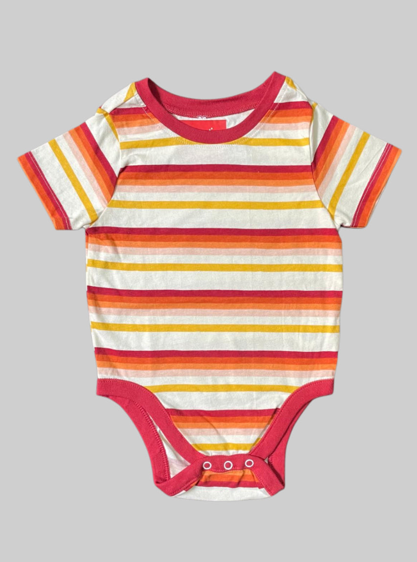 Baby Romper (18 - 24 Months) - Red Stripe