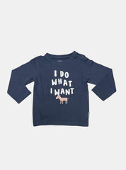 Baby T-Shirt (12 - 18 Months) - Navy Blue Donkey