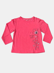 Baby T-Shirt (12 - 18 Months) - Red Flower Butterfly