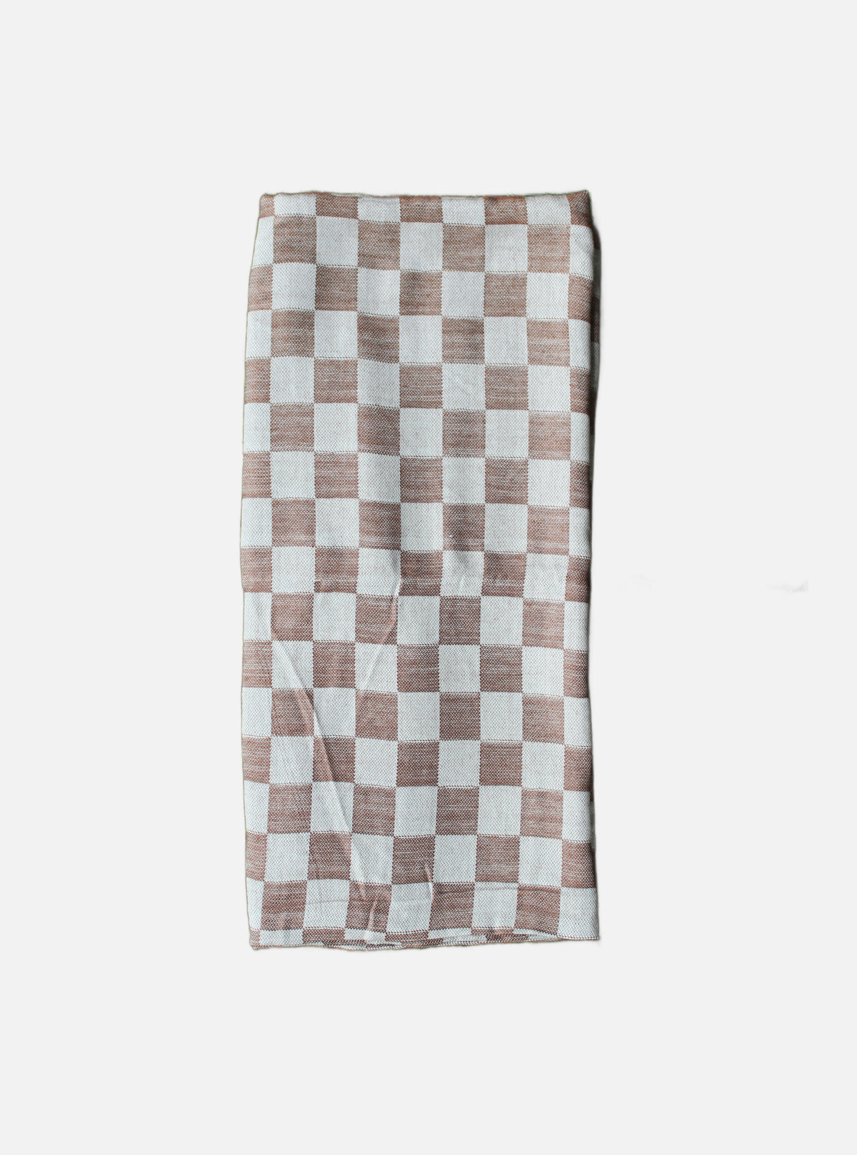 Bamboo Towel - Brown Check Base