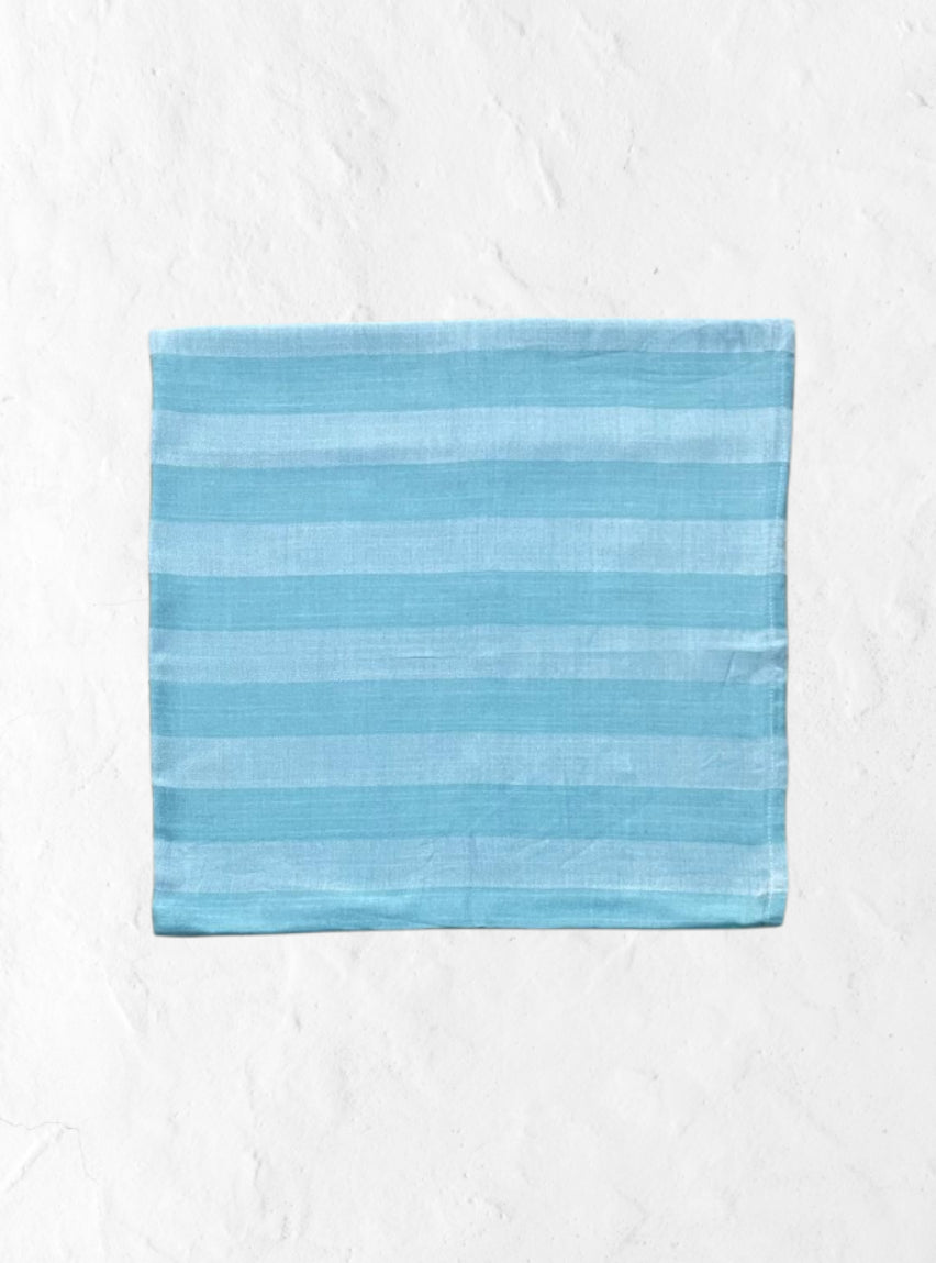 Bamboo Towel -  Tiffany Light White Stripe