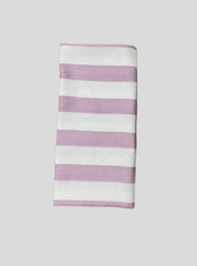 Bamboo Towel - Pink With White Stripe