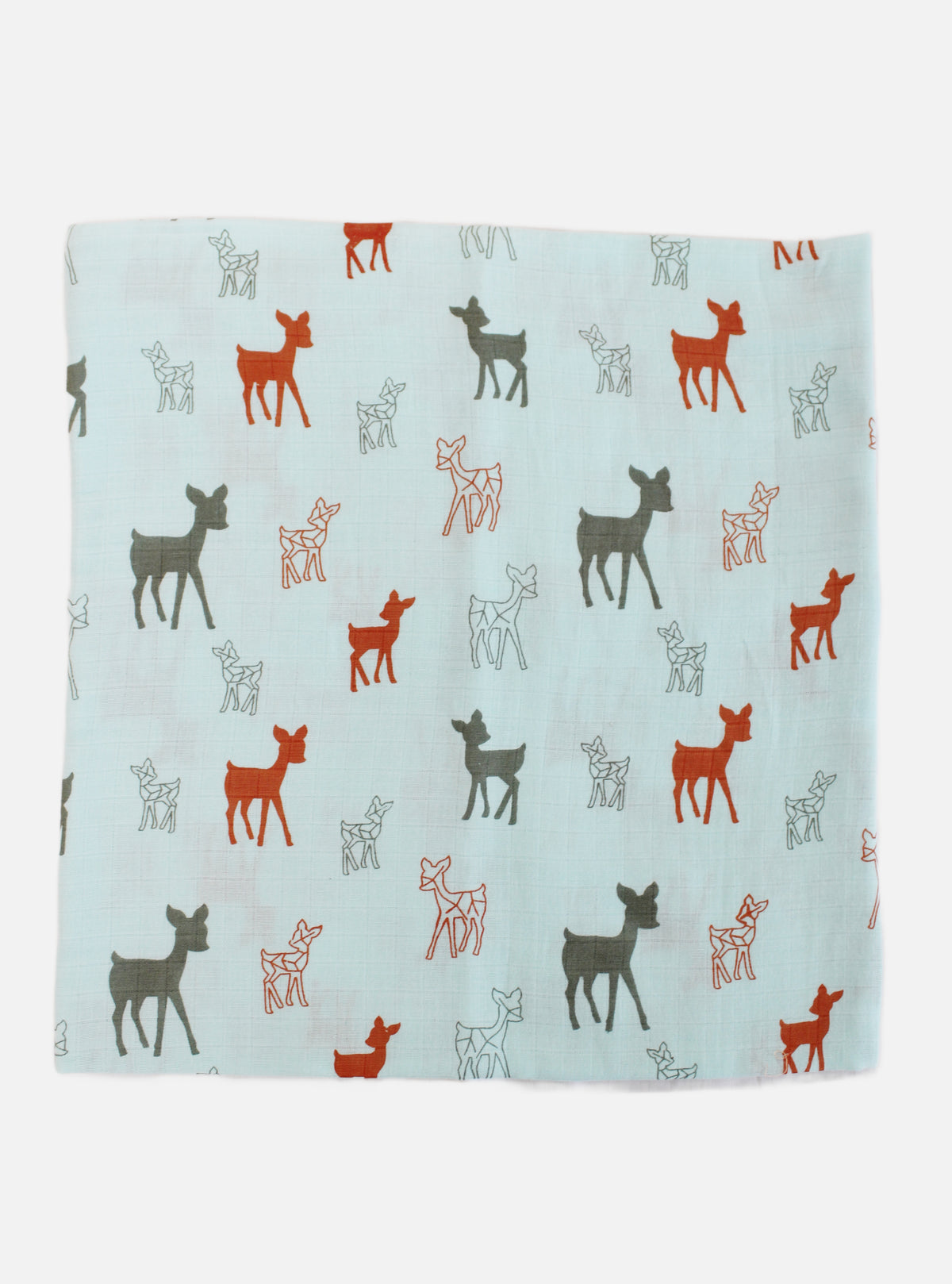 Big Muslin Towel - Blue Base Deer