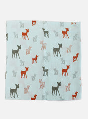 Big Muslin Towel - Blue Base Deer