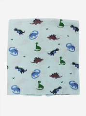 Big Muslin Towel - Blue Base Dino's
