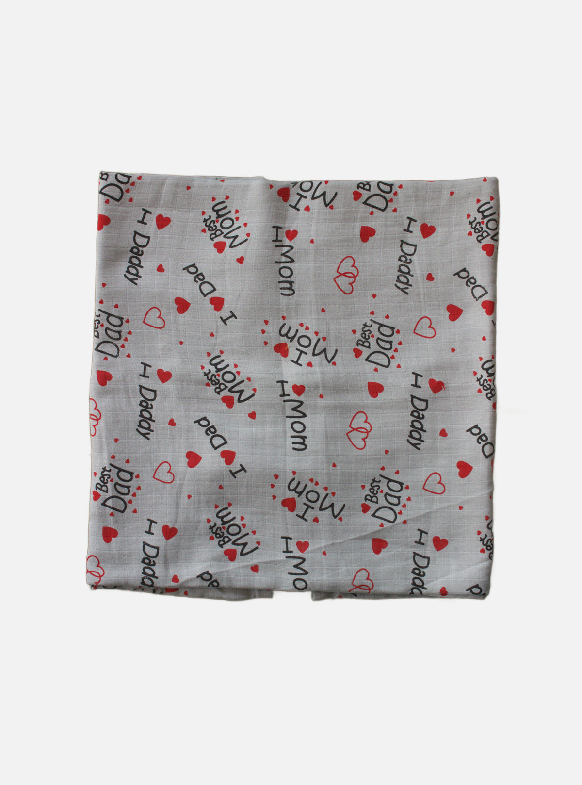 Big Muslin Towel - Gray Base Dad and Mom