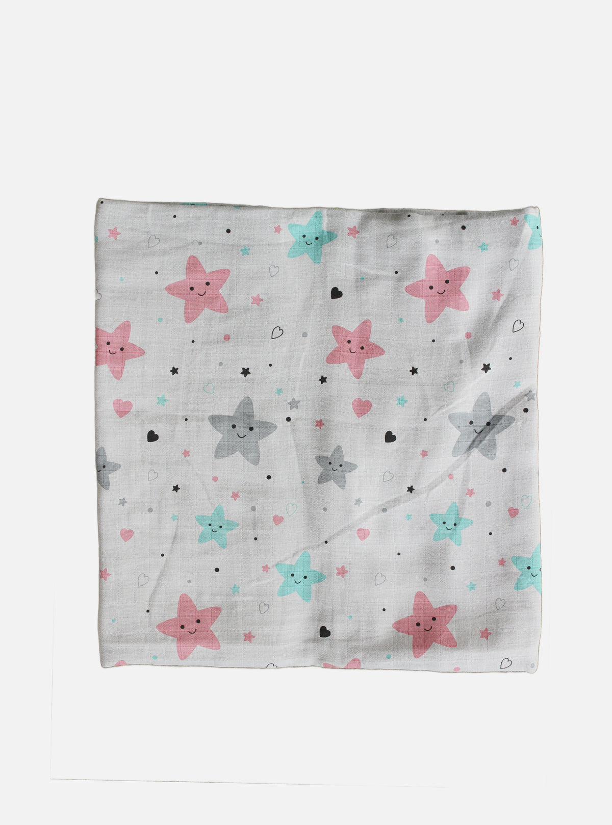 Big Muslin Towel - Gray Base Star's
