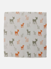 Big Muslin Towel - Grey Base Deer