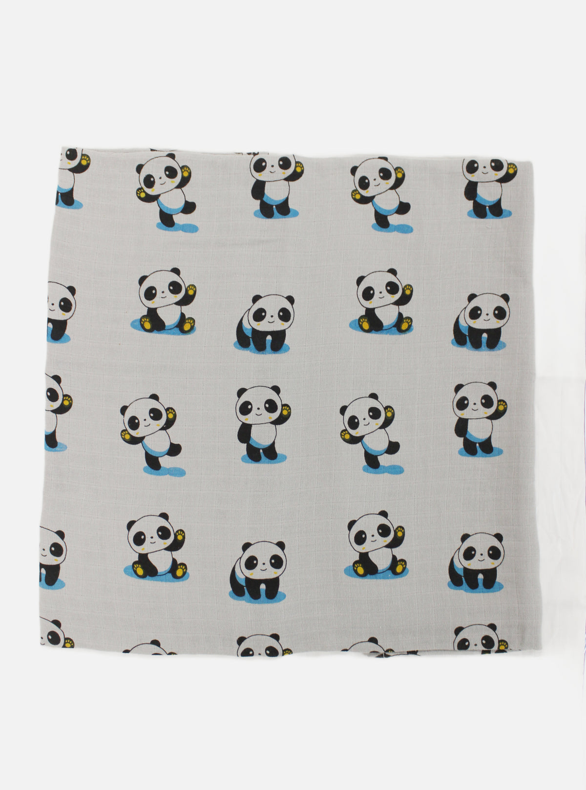 Big Muslin Towel - Grey Base Panda