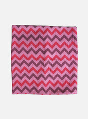 Big Muslin Towel - Maroon Base Zigzag