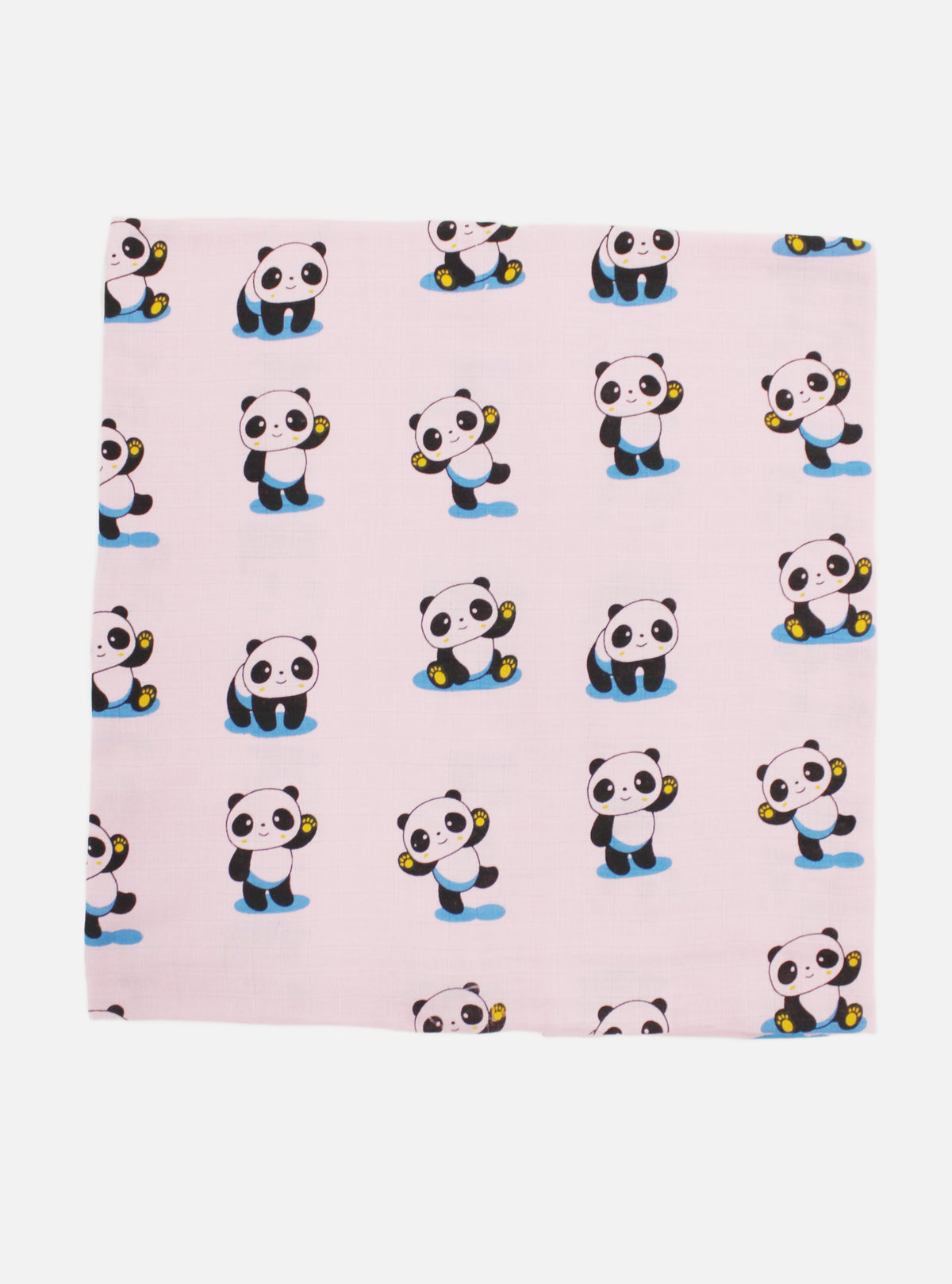 Big Muslin Towel - Pink Base Panda
