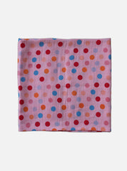 Big Muslin Towel - Pink Colour Dots