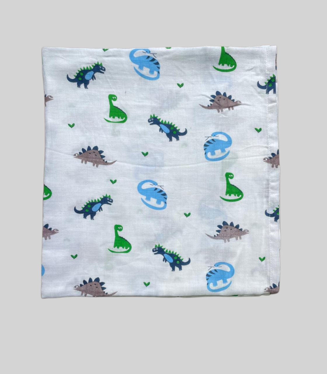 Big Muslin Towel -  White Base Dino