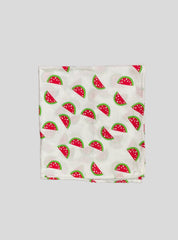 Big Muslin Towel - White Base Watermelon