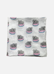 Big Muslin Towel - Koala bear on Donut