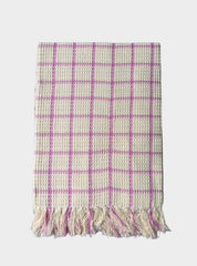 Cotton Towel - FY Sandal Pink Line Check