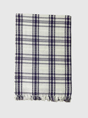 Cotton Towel - FY White Violet Big Check