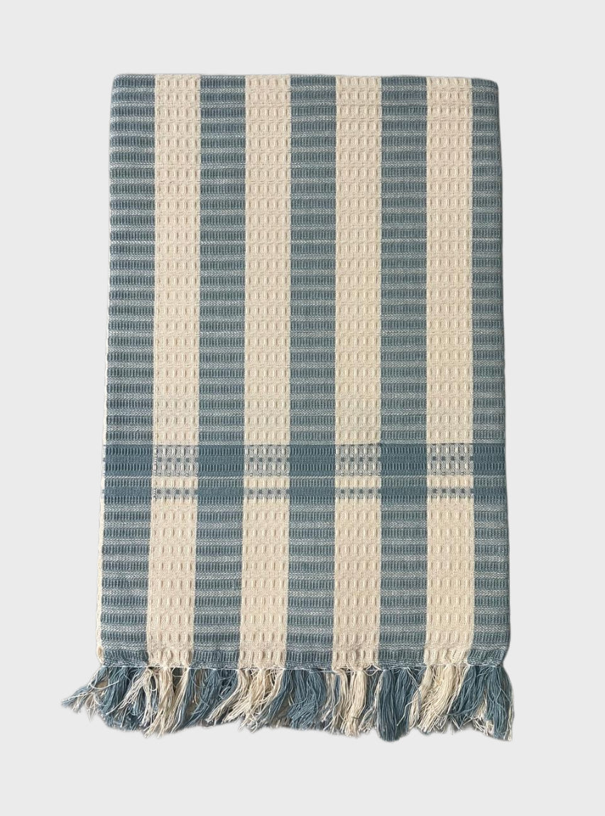 Cotton Towel - MK Gray Sandal Stripe