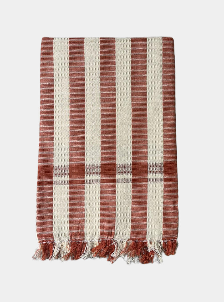 Cotton Towel - MK Sandal Red Stripe