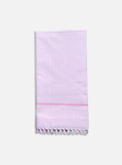 Cotton Towel - Pink White Strip