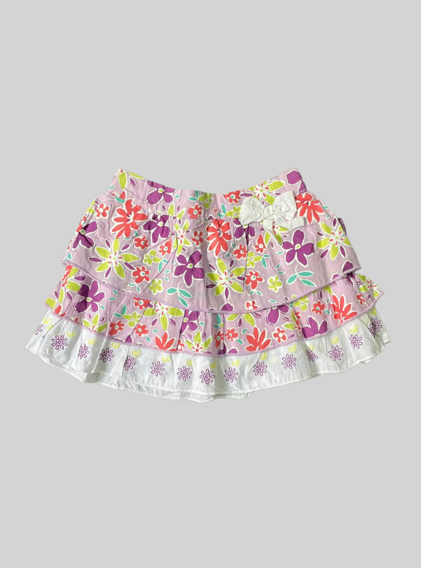 Girls Skirt- Violet Flower