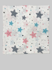 Big Muslin Towel - Multicolor Star pattern Print