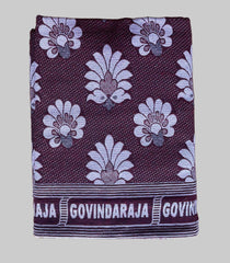 BEDSHEET - GOVINDARAJA MAROON BEDSHEET