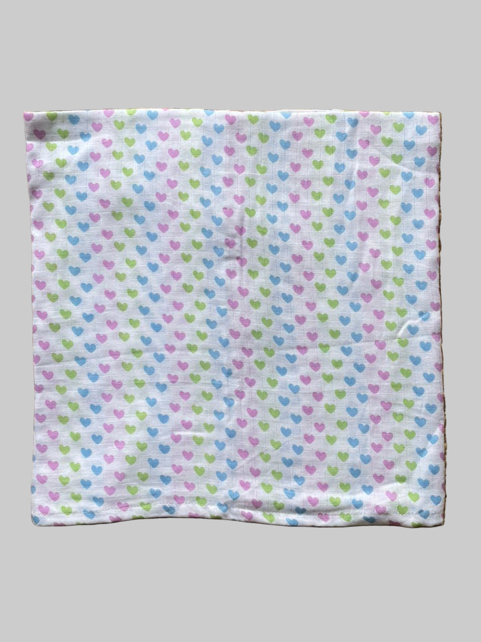 Big Muslin Towels - flowers, stars, toy, heart (Combo Pack of 3)