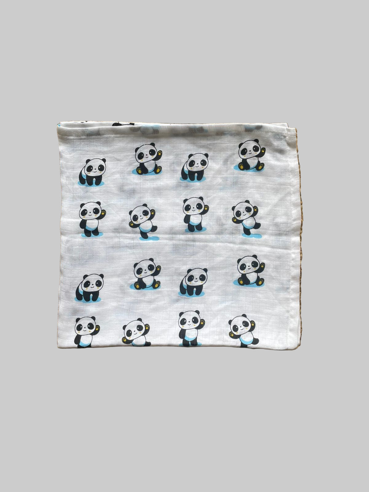 Big Muslin Towel - White Base panda
