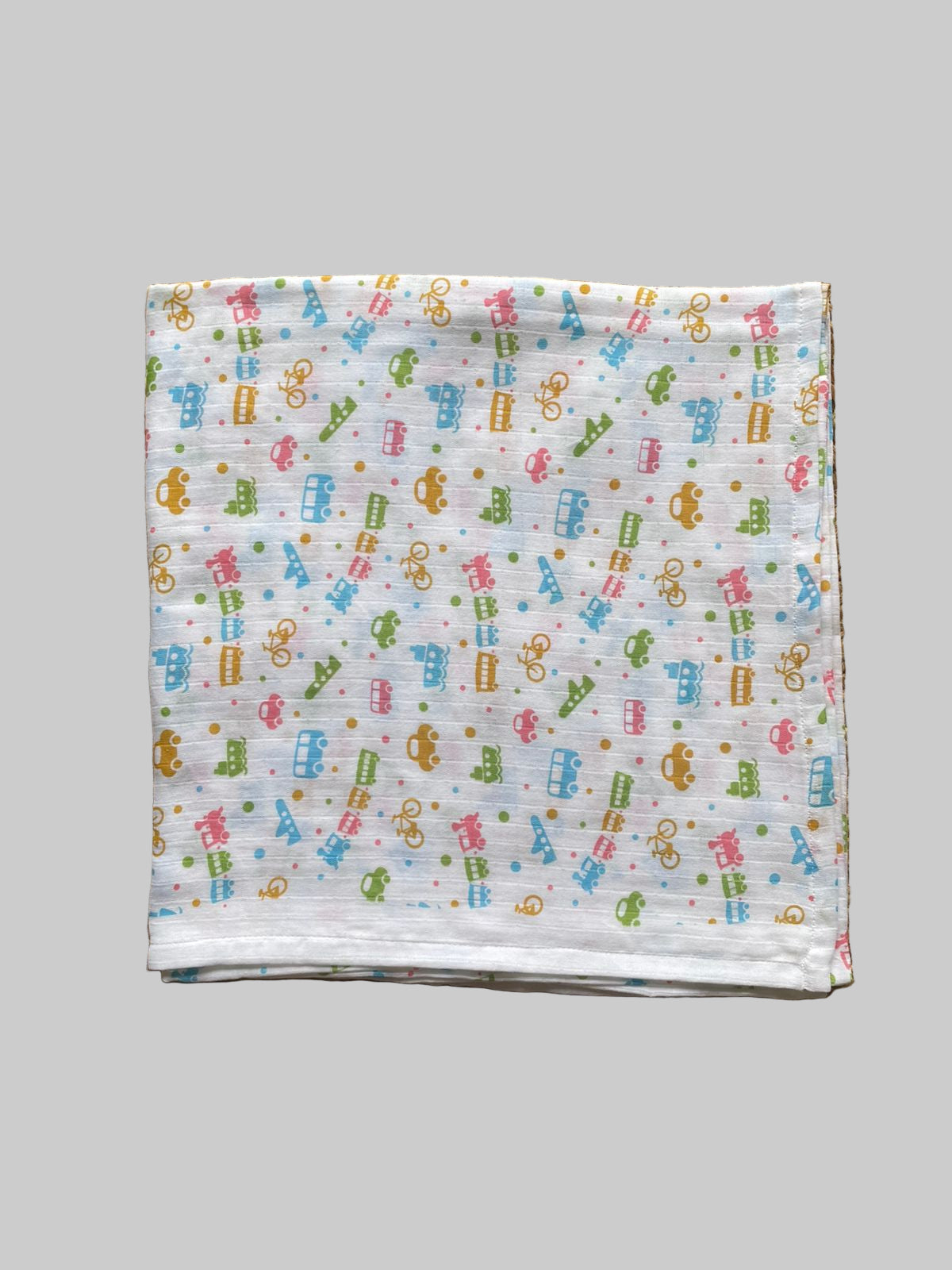 Big Muslin Towel - White Base multicolor toy