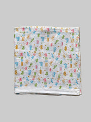 Big Muslin Towel - White Base multicolor toy